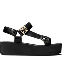 Tory Burch - Plateausandalen Mellow Aus Leder - Lyst