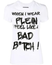 Philipp Plein - Sexy Pure Rhinestone-Embellished T-Shirt - Lyst