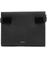 Ferragamo - Bolso de mano de piel con hebilla Gancini - Lyst