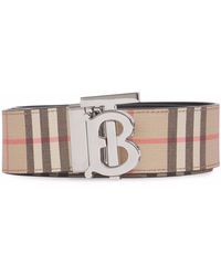 Burberry - Reversible Monogram Vintage-check Belt - Lyst