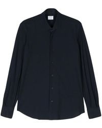 Mazzarelli - Tonal Stitching Cotton Shirt - Lyst