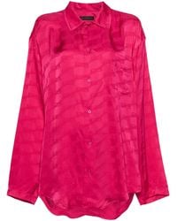 Balenciaga - Loose-Fit Shirt With Monogram - Lyst