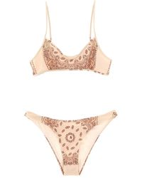 The Attico - Paisley-Print Bikini - Lyst