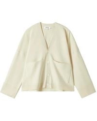 Enfold - V-Neck Drop-Shoulder Cardigan - Lyst