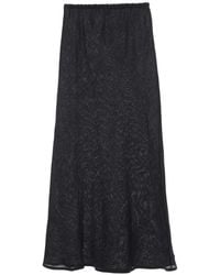 Baserange - Semi-Sheer Linen Maxi Skirt - Lyst