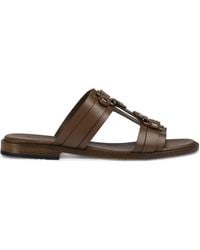 Doucal's - Studded Leather Slides - Lyst