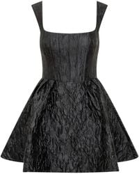 Rebecca Vallance - Vanilla Dreams Mini-Jurk Met Vierkante Hals - Lyst