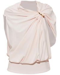 Sportmax - Lacuna Draped-Detail Top - Lyst