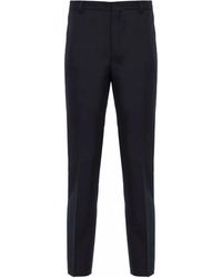 Prada - Pressed-Crease Tailored Trousers - Lyst