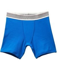 Versace - Geribbelde Katoenen-Jersey Boxershorts - Lyst