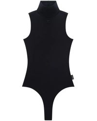 Courreges - Techno Jersey High-Neck Bodysuit - Lyst