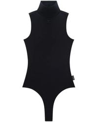 Courreges - Techno Jersey High-Neck Bodysuit - Lyst