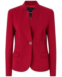 Pinko - Single-Breasted Stand-Up Collar Blazer - Lyst