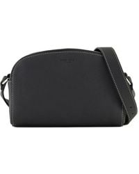 Giorgio Armani - Topstitch Zip Shoulder Bag - Lyst