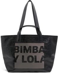 Bimba Y Lola - Large Logo-Print Tote Bag - Lyst