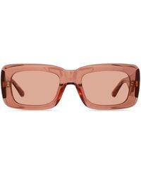 Linda Farrow - Marfa Rectangle-frame Sunglasses - Lyst