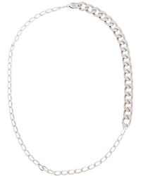 Maison Margiela Collier en chaine épaisse - Métallisé