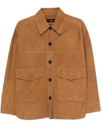 Arma - Flap-Pocket Leather Jacket - Lyst