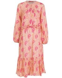 Clube Bossa - Printed Long Sleeves Midi Dress - Lyst