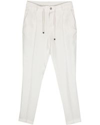 Peserico - Tapered Linen Trousers - Lyst