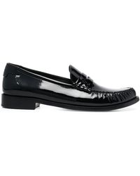 Saint Laurent - Vern Patent-leather Penny Loafers - Lyst