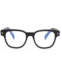 Tom Ford - Brille Mit Rundem Gestell - Lyst