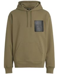 Balmain - Hoodie With Vintage Leather Label - Lyst