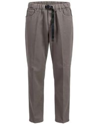 White Sand - Belted Tapered Trousers - Lyst