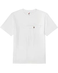 HOMMEGIRLS - X Fruit Of The Loom Logo-Print Pocket T-Shirt - Lyst