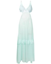 Amir Slama - Cut-Out Semi-Sheer Maxi Dress - Lyst