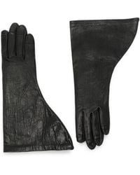 Rick Owens - Asymmetric Leather Gloves - Lyst