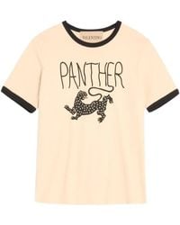 Valentino Garavani - Panther-Print T-Shirt - Lyst