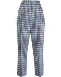 PS by Paul Smith - Check-pattern Cropped Trousers - Lyst