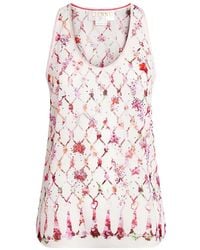 Genny - Floral-Print Sleeveless Top - Lyst