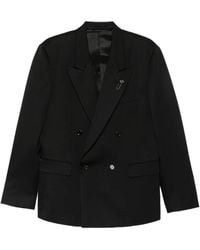 Lardini - Double-Breasted Peak-Lapel Blazer - Lyst