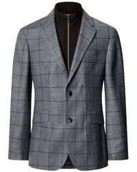 Hackett - Geruite Blazer Met Slabbetje - Lyst
