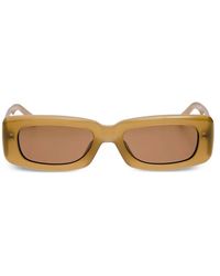 The Attico - Mini Marfa Rectangle-Frame Sunglasses - Lyst