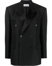 Balenciaga - Shrunk Tuxedo Double-breasted Jacket - Lyst