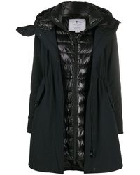 Woolrich Parka matelassée à empiècements superposés - Noir