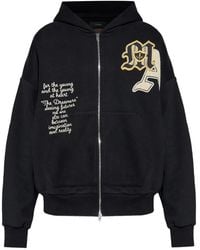 Amiri - Logo-Appliqué Full-Zip Hoodie - Lyst