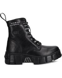 New Rock - M-Wall083Cct Lace-Up Chunky Sole Boots - Lyst