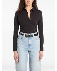 Tommy Hilfiger - Logo-Patch Long-Sleeve Shirt - Lyst