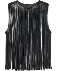 Rosetta Getty - Top Con Frange - Lyst