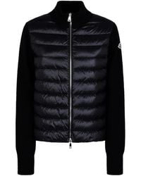 Moncler - Jersey Con Panel Acolchado - Lyst