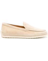 Tod's - Slip-On Suede Loafers - Lyst