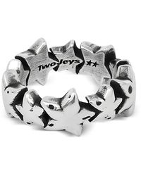 Twojeys - Ring Met Ster Band - Lyst