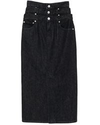 Viktor & Rolf - Triple-Layer Denim Skirt - Lyst