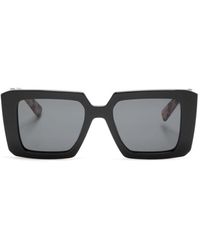 Prada - Eckige Symbole Sonnenbrille - Lyst