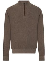 Paul & Shark - Quarter-Zip Long-Sleeve Sweater - Lyst