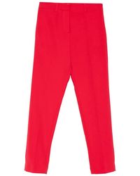 SIMONA CORSELLINI - Pressed-Crease Tailored Trousers - Lyst